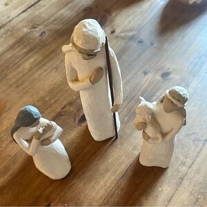 Willow Tree Nativity Figurines - Cream and Brown